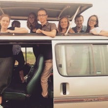 Photo of Beatrice and Interns on East African Safari