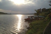 Jimmy Graham visiting Lake Muhaze in Rwanda