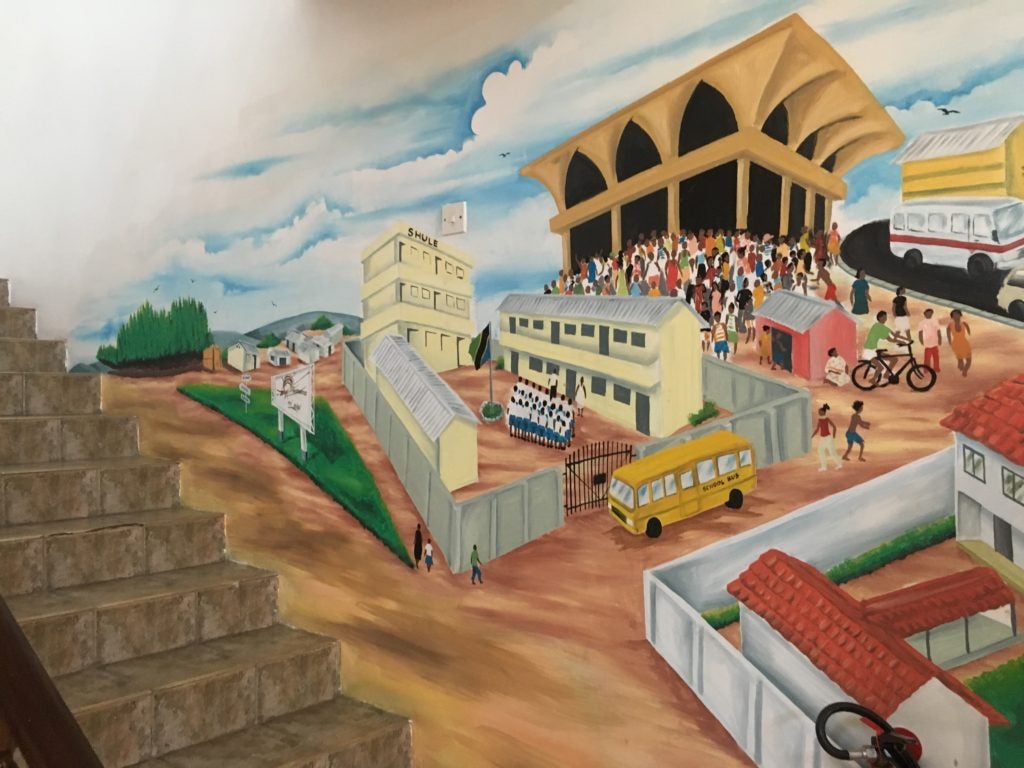 Mural of a local school