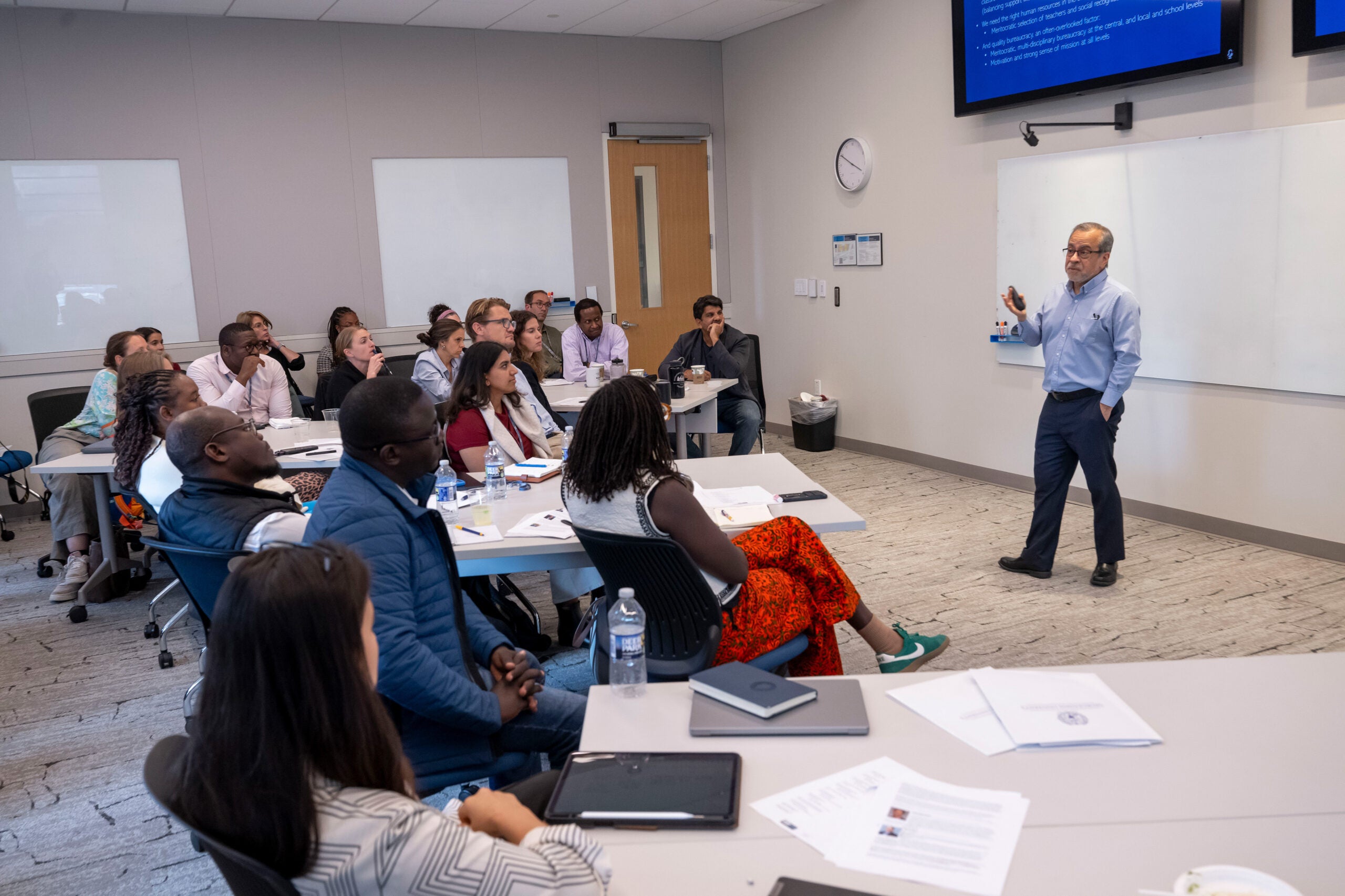 Jaime Saavedra, Director of Human Development for Latin America and the Caribbean of the World Bank and former Minister of Education in Peru, presents on the Politics of Education