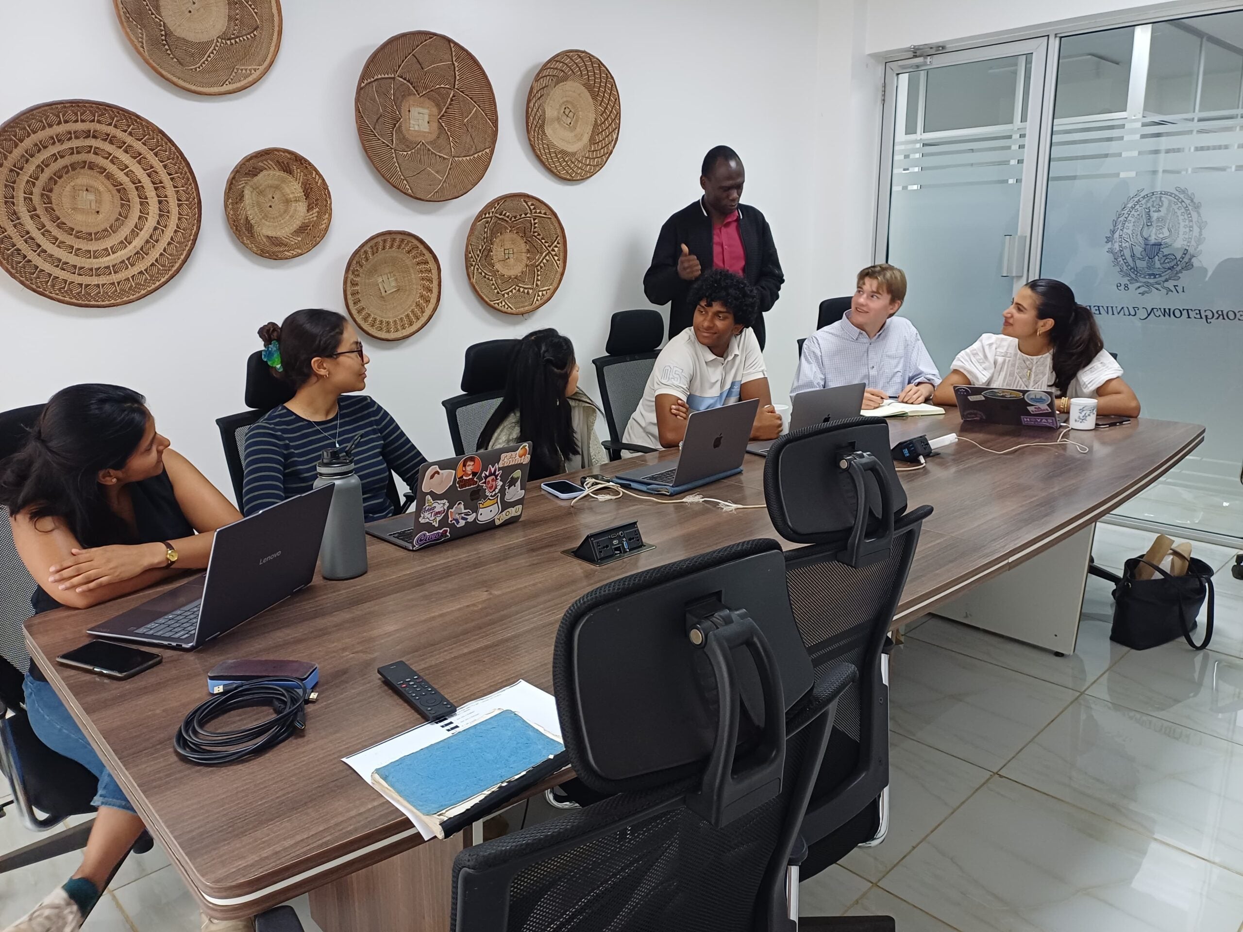Students learning swahili